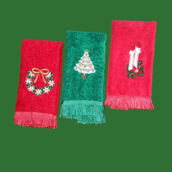 Holiday Hand Towels Set of 5 - Picture 2 of 15